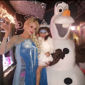 Olaf snowman mascot costume